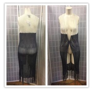 Forever 21, sweater, new, charcoal/cream, size M.: